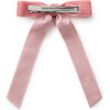 Rosette Velvet Long Tail Clip, Mauve - Bows - 2