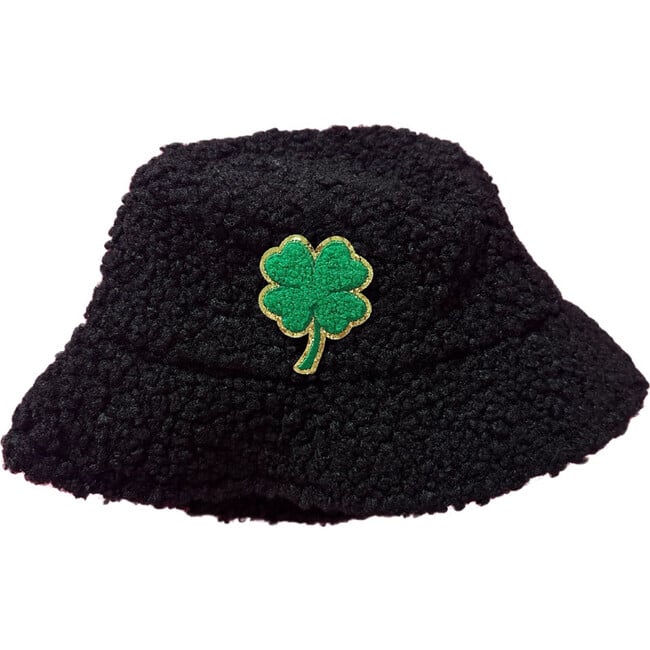 Shamrock Kids Bucket Hat, Black