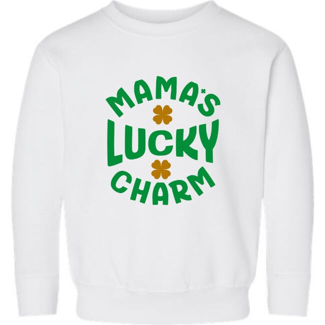 Mama's Lucky Charm Sweatshirt, White