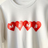 Mama in Hearts Sweatshirt, White - Sweatshirts - 2