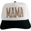 MAMA Embroidered Hat, White/Black - Hats - 1 - thumbnail