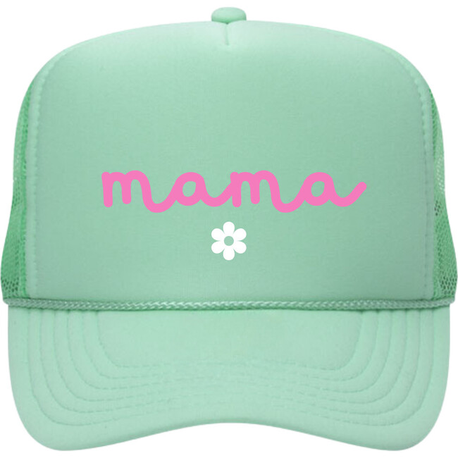 Mama Trucker Hat, Seafoam Green