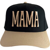 MAMA Embroidered Hat, Black/Tan - Hats - 1 - thumbnail