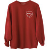 Luv Letters Stitch Embroidered Mama Sweatshirt, Red - Sweatshirts - 1 - thumbnail