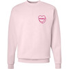 Luv Letters Stitch Embroidered Mama Sweatshirt, Pink - Sweatshirts - 1 - thumbnail