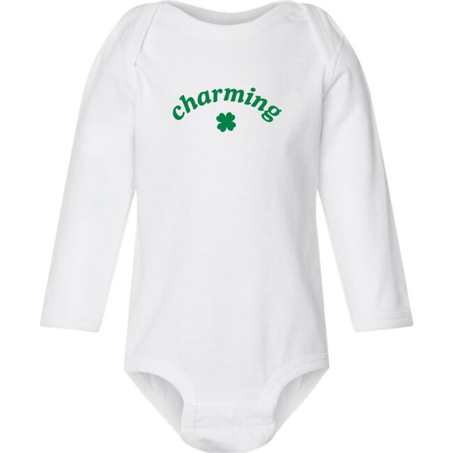 Charming Baby Bodysuit, White