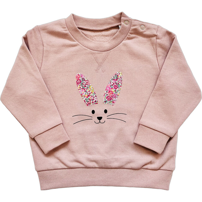 Liberty of London Bunny Face Children's Jumper, Pink