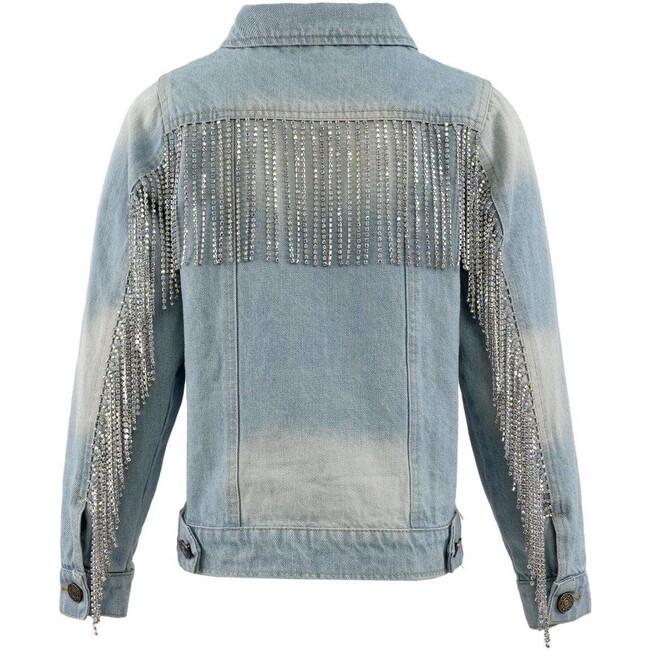 Crystal Tassel Denim Jacket