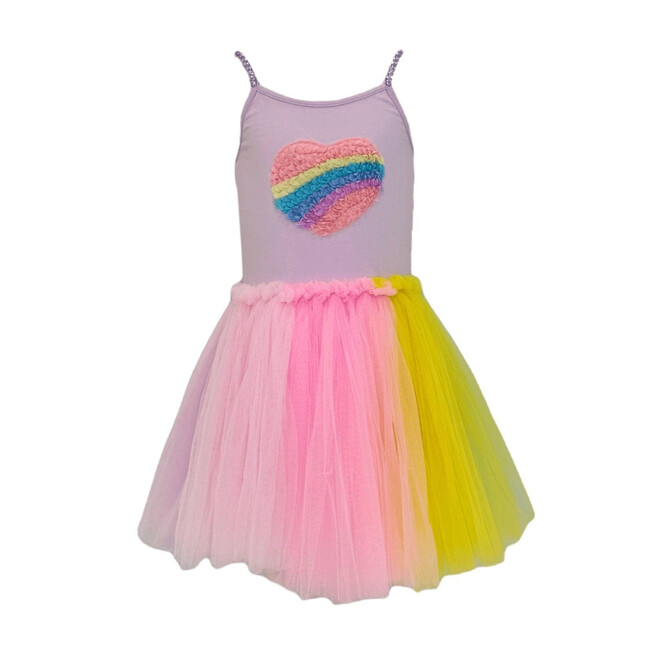 Rainbow Heart Tulle Dress