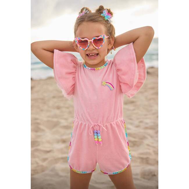 Velour Rainbow Gems Romper - Rompers - 3