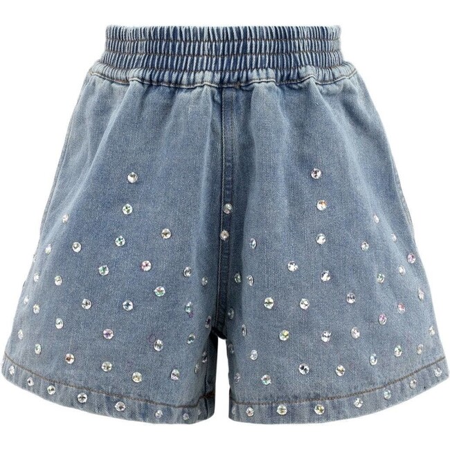 Rocker Crystal Denim Shorts