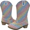 Rainbow Sparkle Cowgirl Boots - Boots - 4