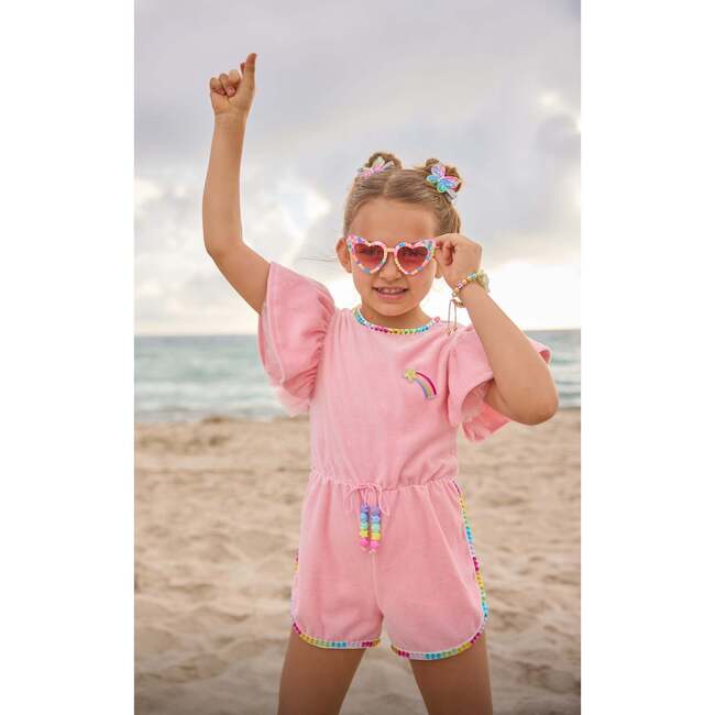 Velour Rainbow Gems Romper - Rompers - 4