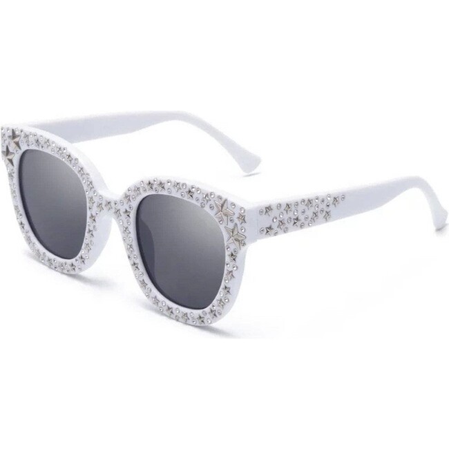 Crystal Star Sunglasses White