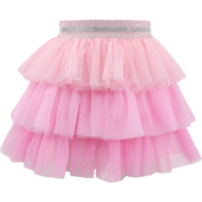 Pink Ombré Tiered Skirt