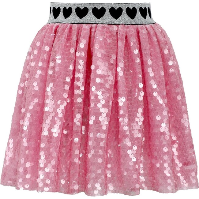 Bubble Gum Hot Pink Sequin Skirt