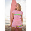 Rainbow Sequin Short Set Pink - Mixed Apparel Set - 6