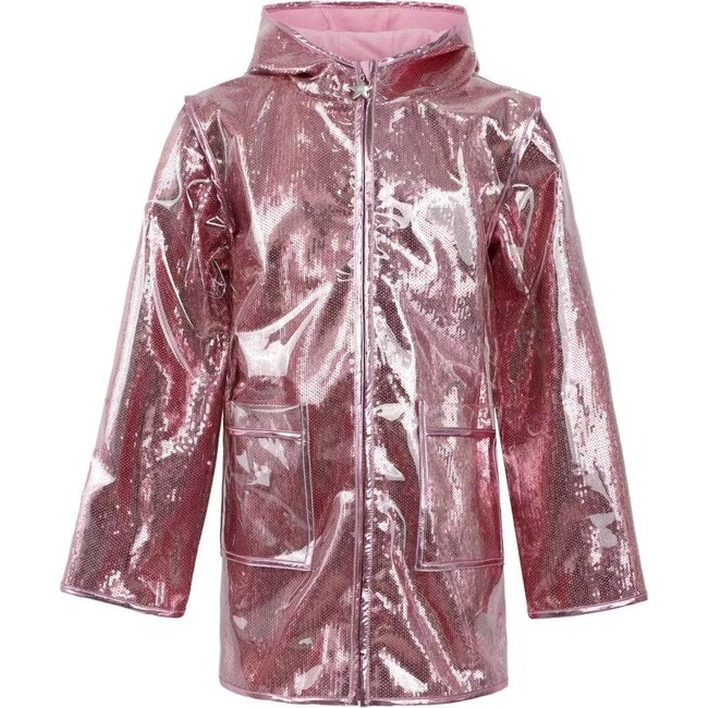 Rose Sequin Rain Jacket