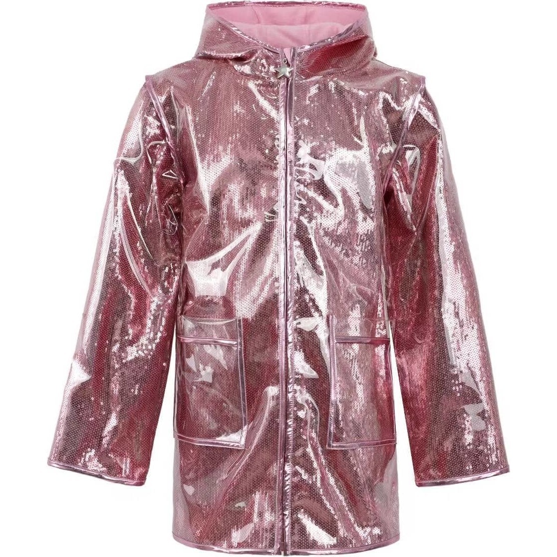 Rose Sequin Rain Jacket - Lola + The Boys Outerwear | Maisonette