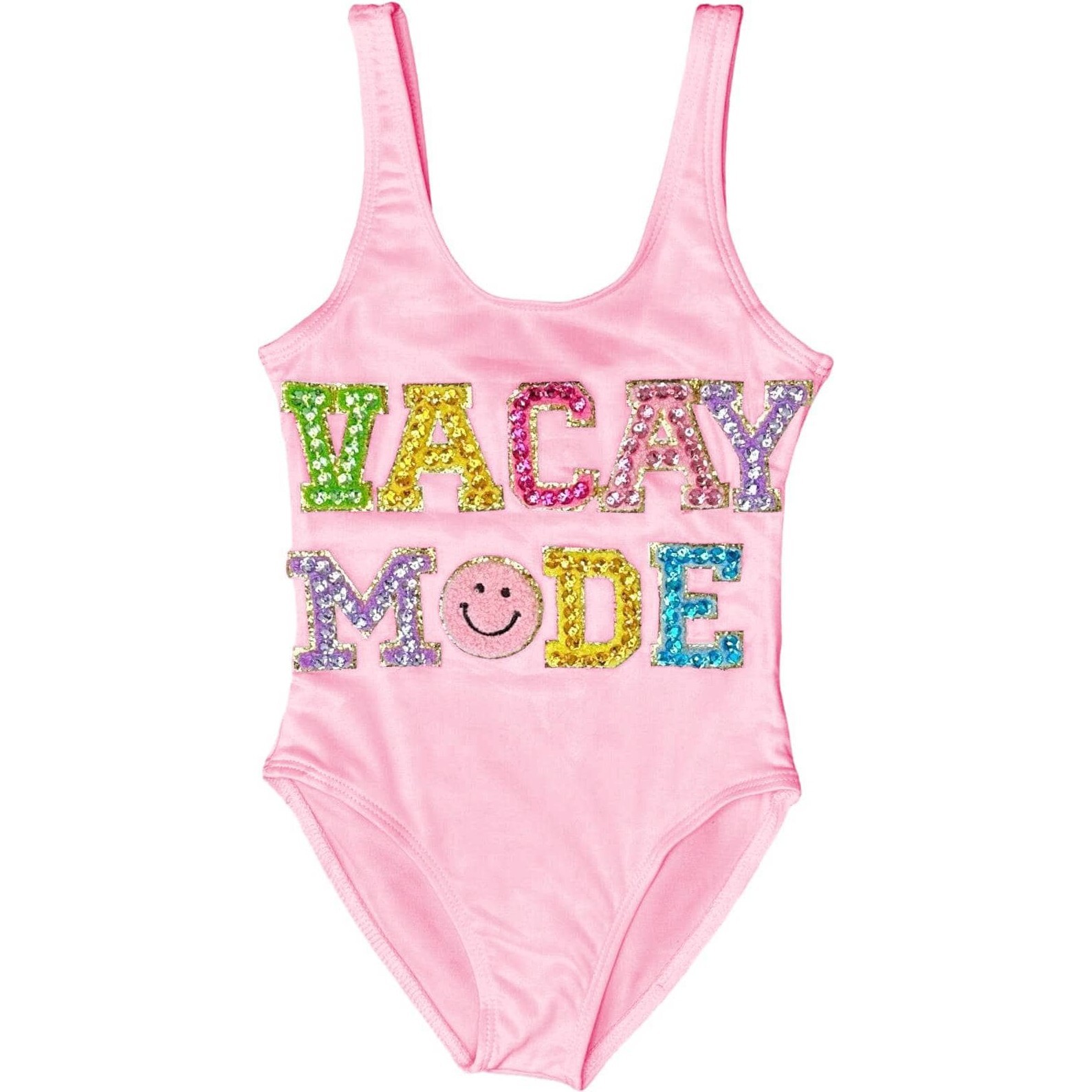 Pink Crystal VACAY MODE Swimsuit - One Pieces - 1