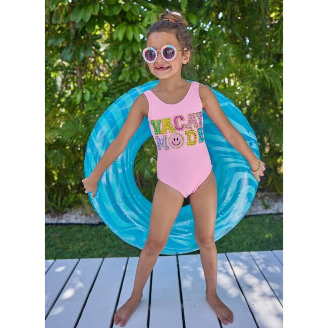 Pink Crystal VACAY MODE Swimsuit - One Pieces - 4