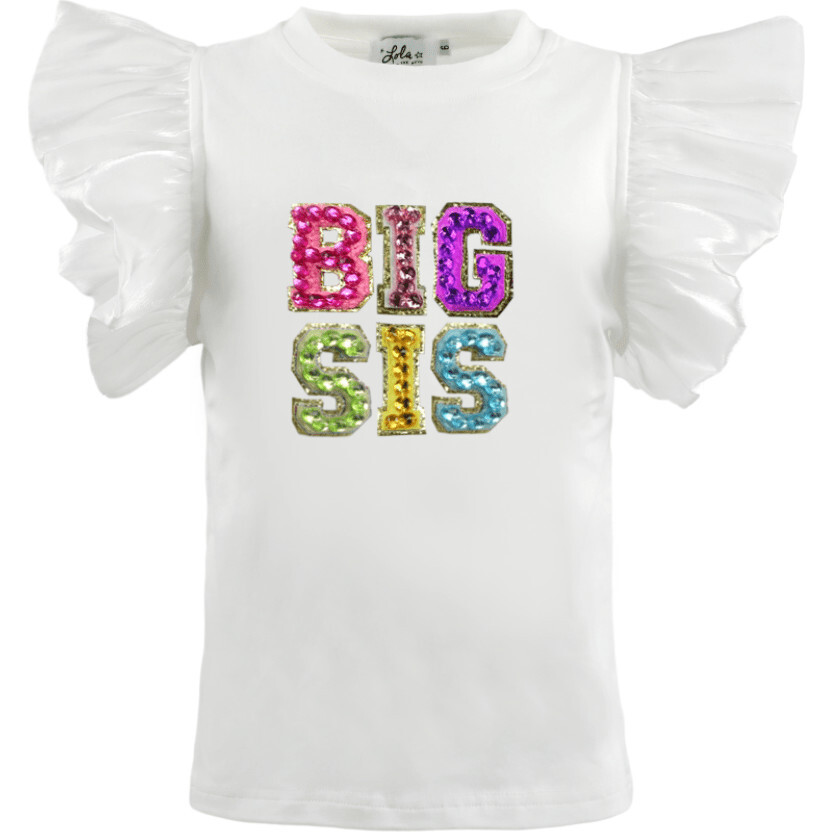 Big Sis Gem Ruffle T-Shirt - T-Shirts - 1