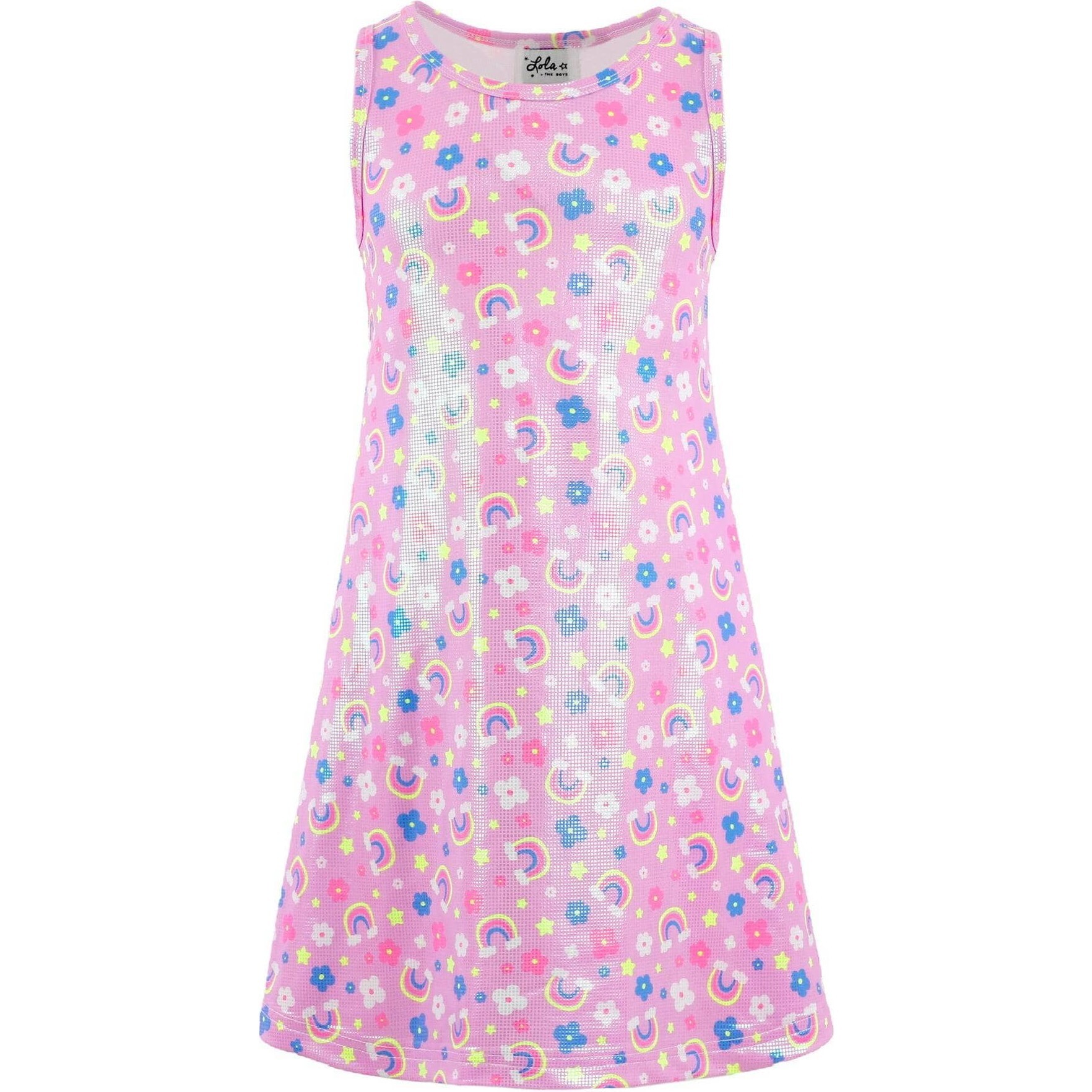 Happy Rainbow Metallic Dress - Lola + The Boys Dresses | Maisonette
