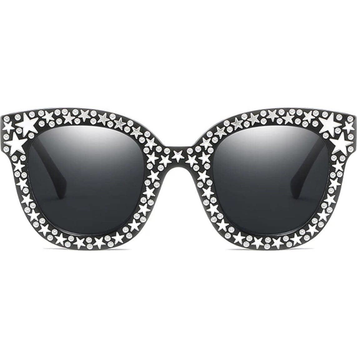 Crystal Star Sunglasses Black - Sunglasses - 1
