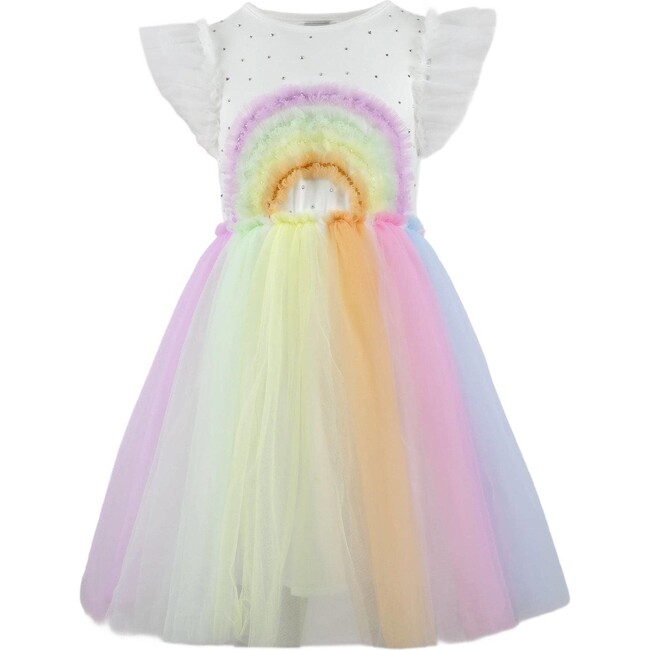 Crystal Rainbow Tulle Dress