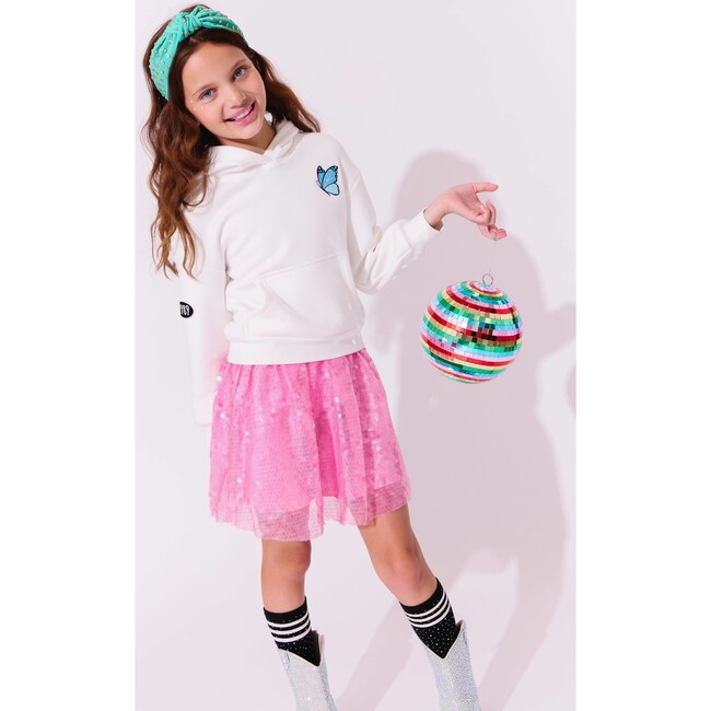 Bubble Gum Hot Pink Sequin Skirt - Skirts - 4