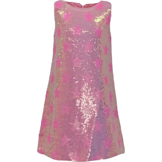 Pink Stars Sequin Dress