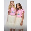 Pink Birthday Girl Gem Ruffle T-Shirt - T-Shirts - 3