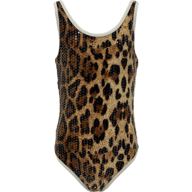 Sequin Leopard Print Swimsuit