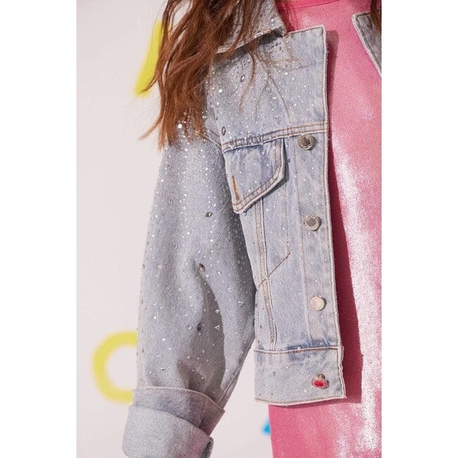 Crystal Bow Denim Jacket - Jackets - 5