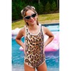 Sequin Leopard Print Swimsuit - One Pieces - 2