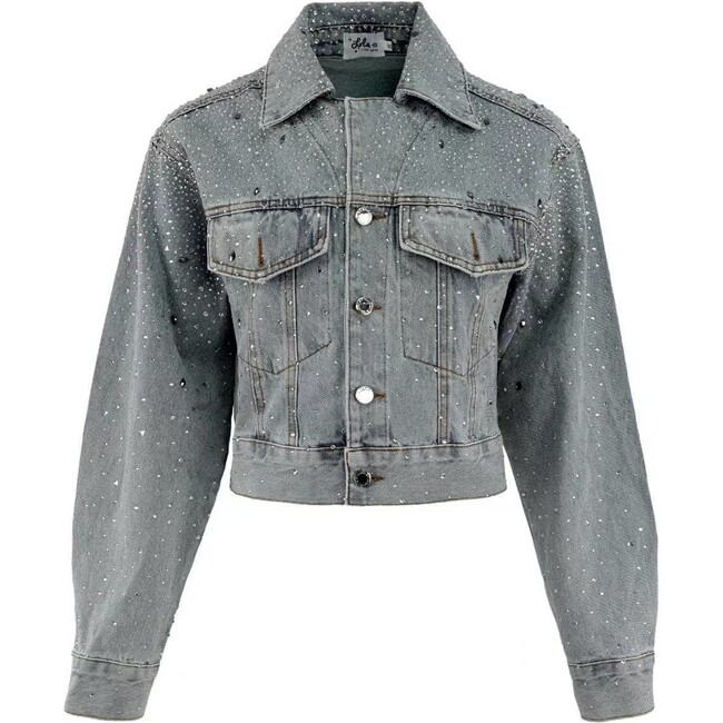 Crystal Bow Denim Jacket - Jackets - 6