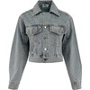 Crystal Bow Denim Jacket - Jackets - 6