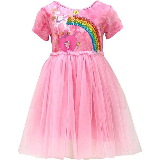 Unicorn Rainbow Gem Tie Dye Dress