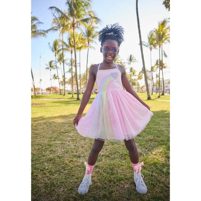 Heart Rainbow Tulle Dress - Dresses - 4