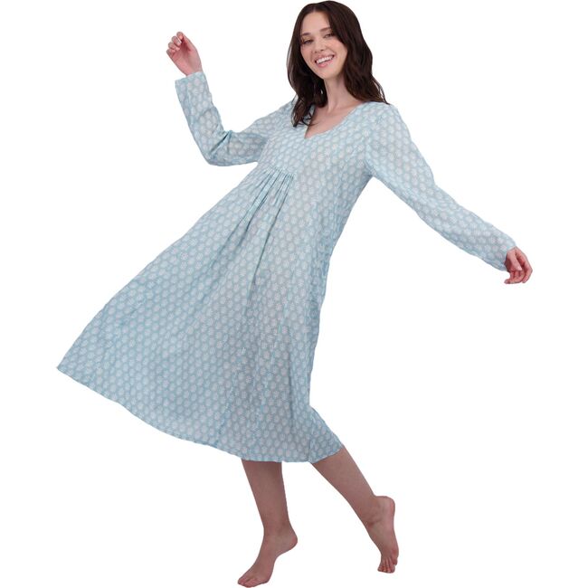 Women's "Le Reve" St Barth Caftan Seafoam Booty, Blue - Cover-Ups - 2