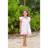 Serena Girl's Tassel Dress White Pink Frangipani, Pink - Dresses - 2