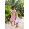 Serena Girl's Tassel Dress White Pink Frangipani, Pink - Dresses - 3