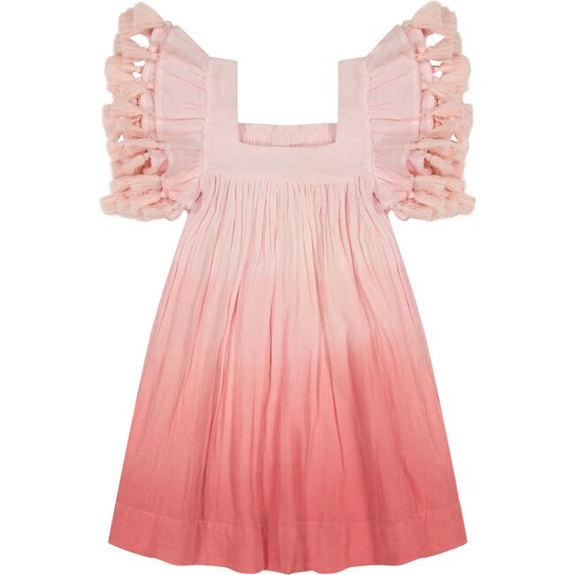 Serena Girl's Tassel Dress Rose Ombre, Pink