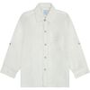 Remi Boy's Button Front Shirt White, White - Button Downs - 1 - thumbnail