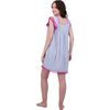 Mini Sandrine Women's Dress Sea Stripe Embroidery, Blue - Shorts - 3