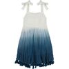 Maya Girl's Shoulder Tie Sundress Blue Ombre, blue - Dresses - 1 - thumbnail