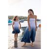 Maya Girl's Shoulder Tie Sundress Blue Ombre, blue - Dresses - 2