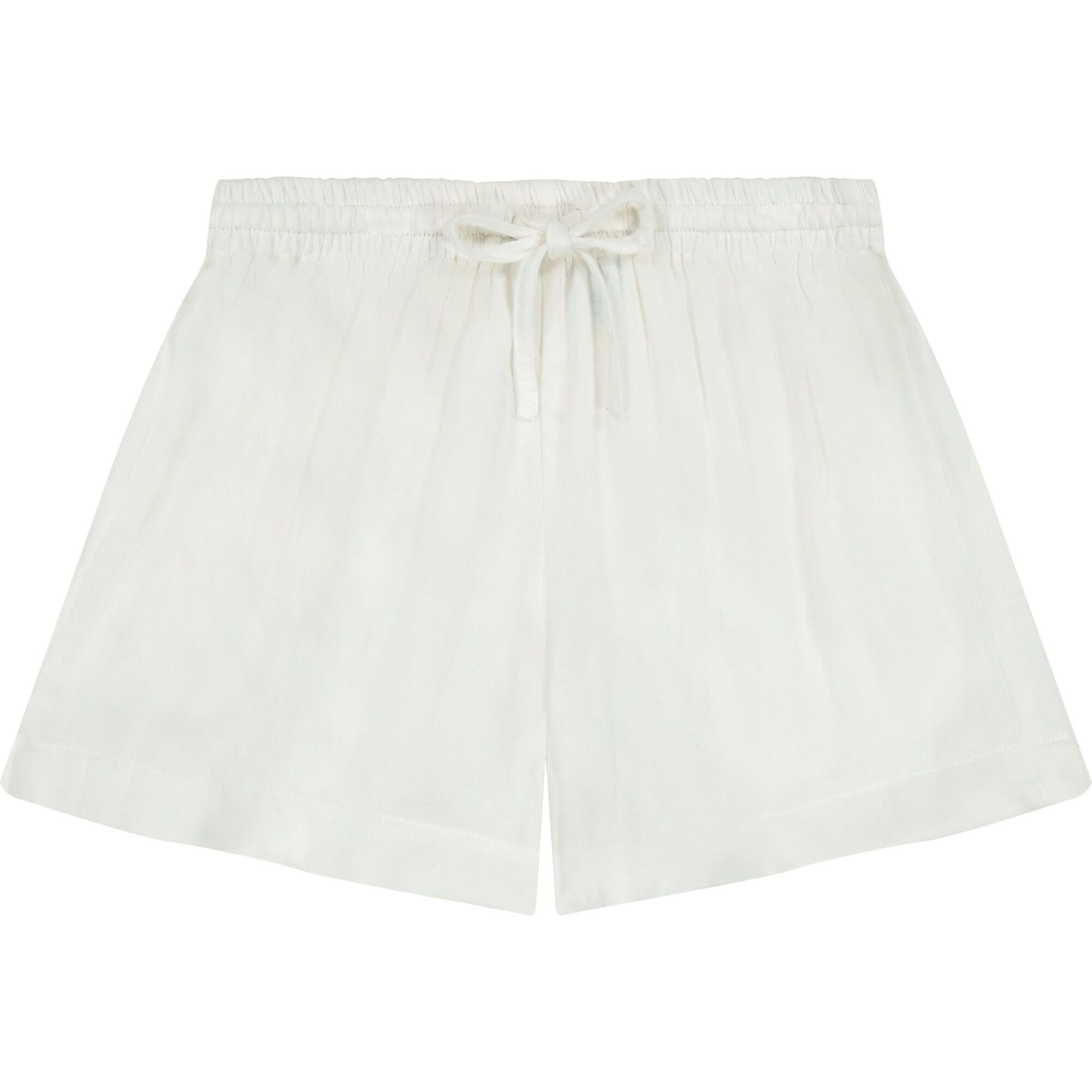 La Plage Boy's Drawstring Short White, White - Shorts - 1