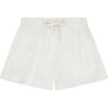 La Plage Boy's Drawstring Short White, White - Shorts - 1 - thumbnail