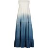 Fati Women's Strapless Maxi Dress Blue Ombre, Blue - Dresses - 2